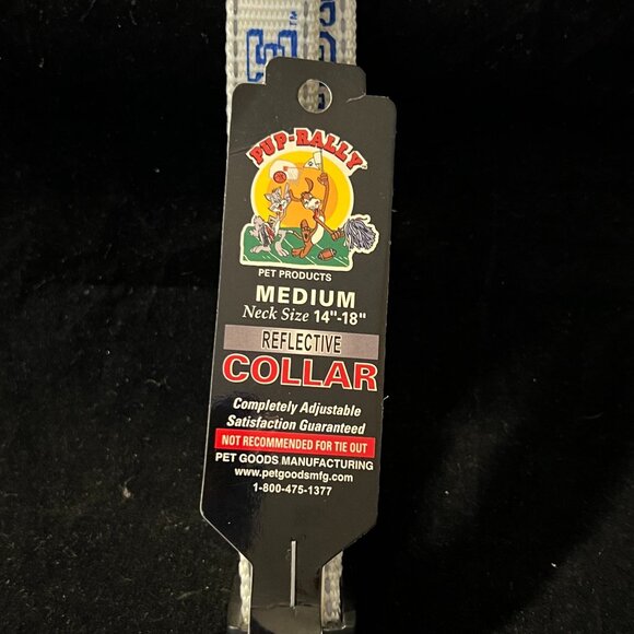 Pup Rally Duke Blue Devils Reflective Collar NWT Medium - Picture 2 of 3